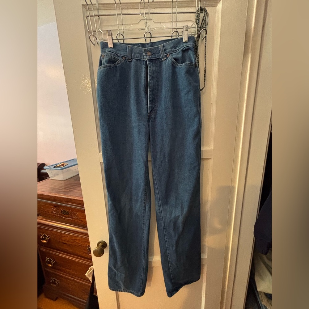 Vintage 70-80s Orange Tab Levi's Women’s Mom Blue Jeans